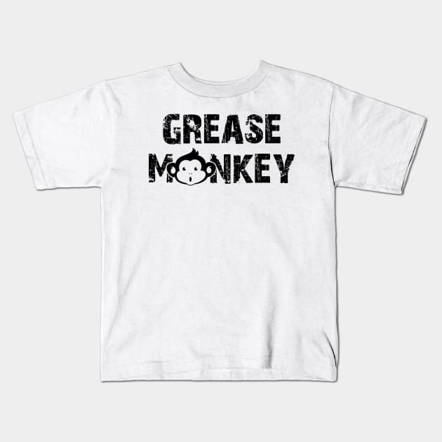 Garage - Grease Monkey Kids T-Shirt by KC Happy Shop